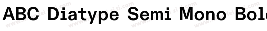 ABC Diatype Semi Mono Bold字体转换